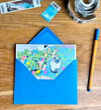 Christmas Cat Folding Card