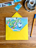 Christmas Cat Folding Card