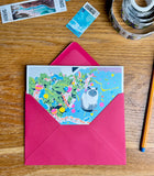 Christmas Cat Folding Card