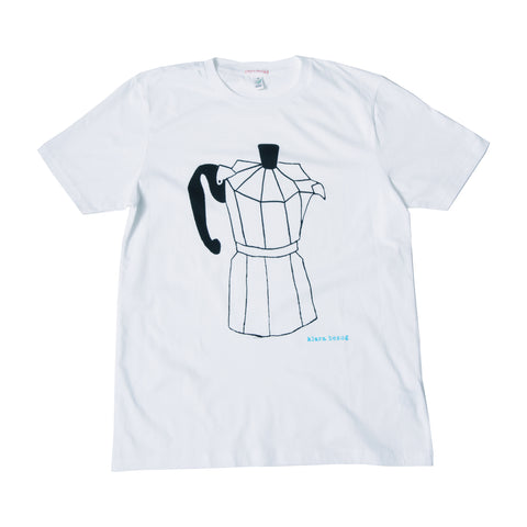 Bialetti T-Shirt (white or blue dusk)