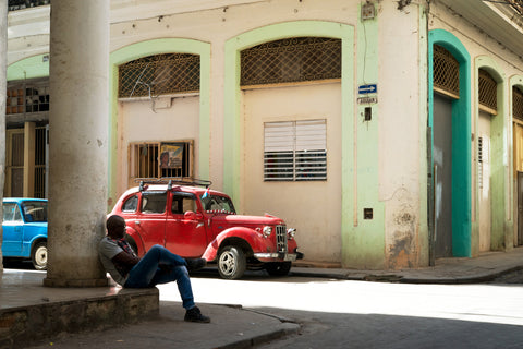 Descansando en la calle