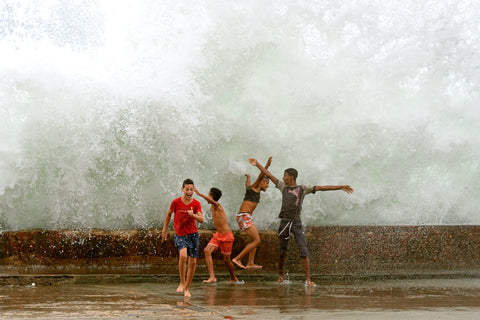 Jugando con las olas