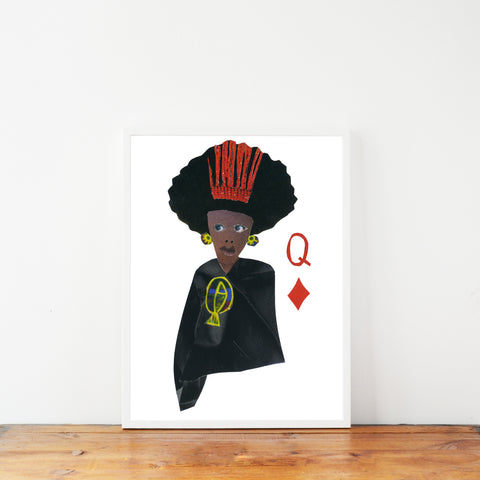 Queen of Diamonds - Fine Art Print